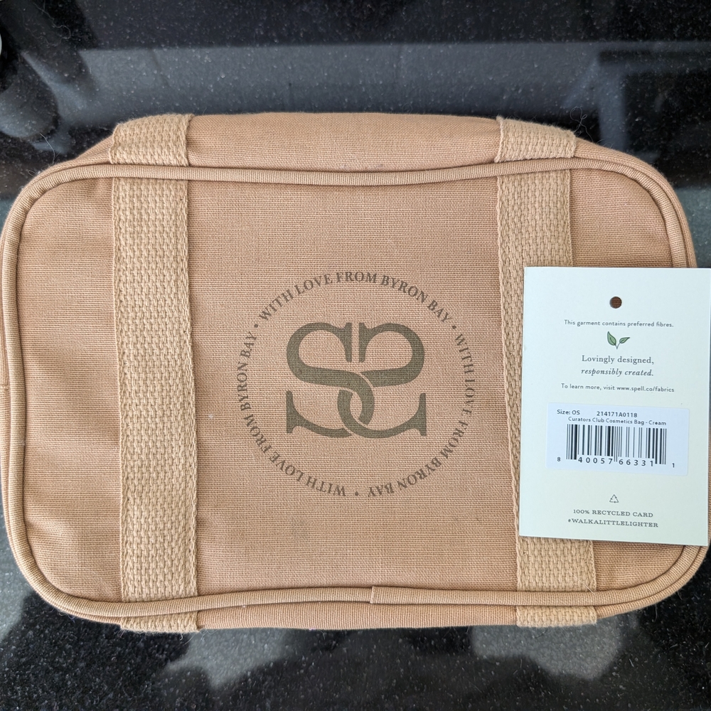 Spell Curators Tan Canvas Travel Bag